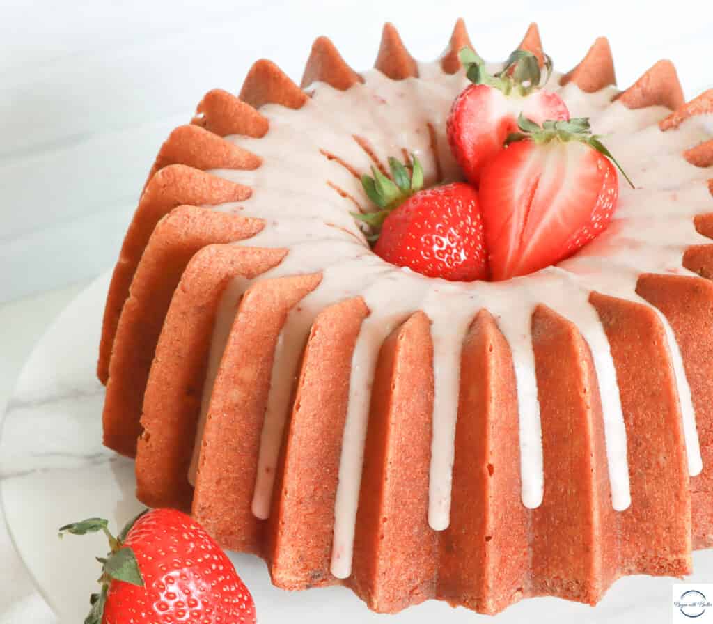 summer brunch strawberry cake