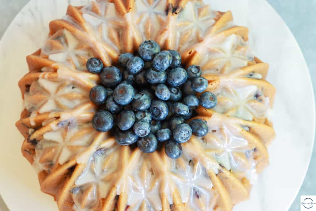 Chai Lemon Blueberry Pound Cake
