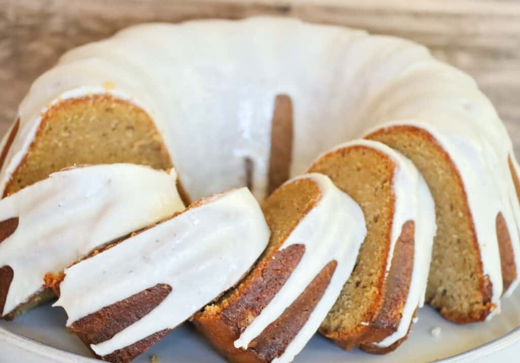 Picture of sliced Sweet Potato Pound Cake