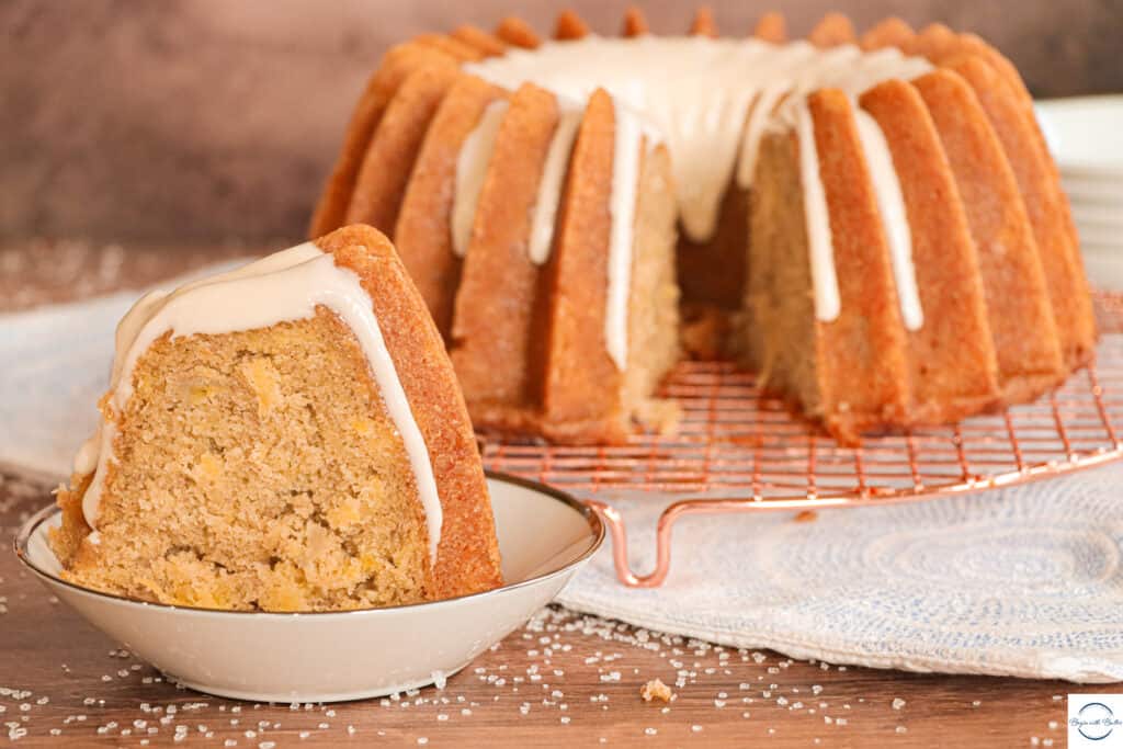 This is a picture of a Hummingbird Pound Cake.
