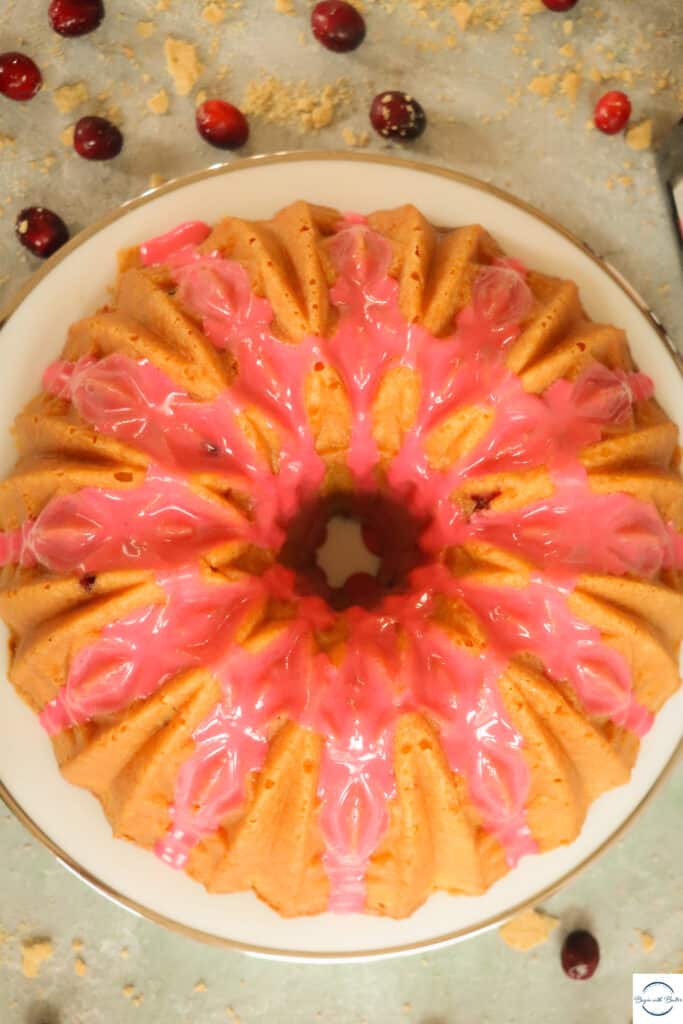 This is a picture of a Cosmopolitan Pound Cake