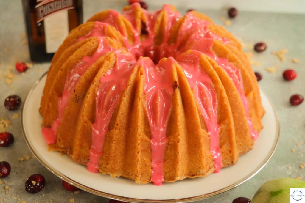 This is a picture of a Cosmopolitan Pound Cake