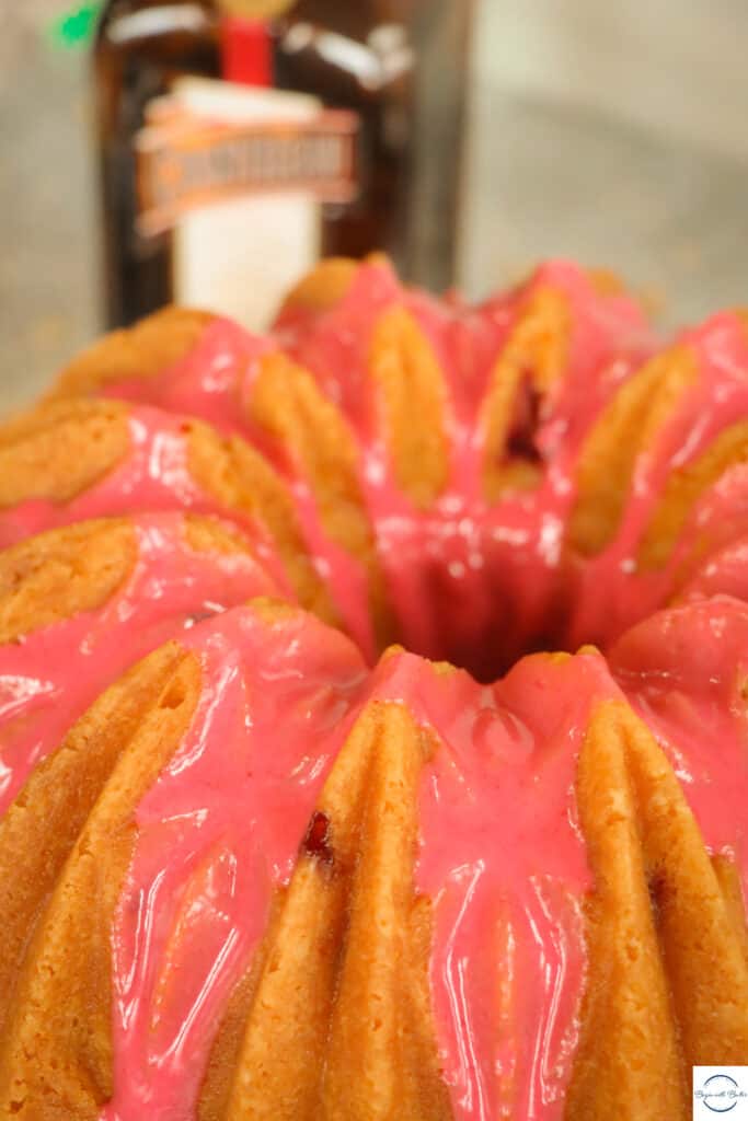 This is a picture of a Cosmopolitan Pound Cake