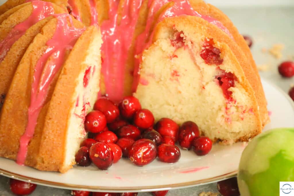 This is a picture of a Cosmopolitan Pound Cake