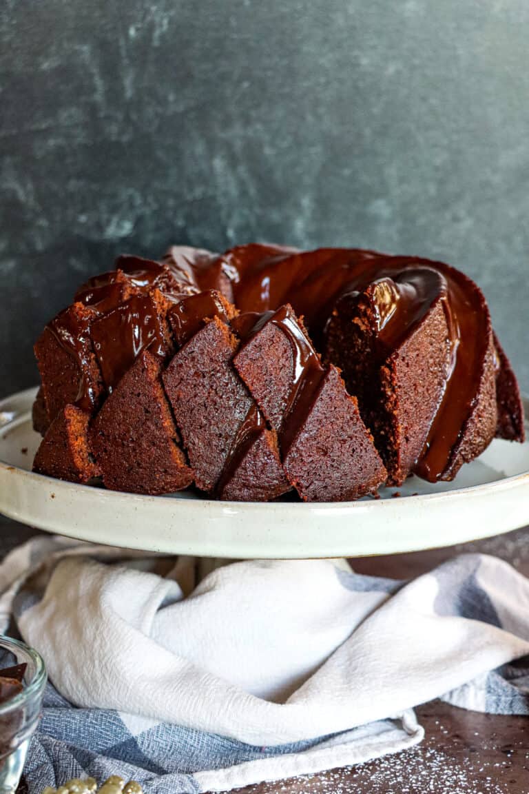 Mini Bundt Chocolate Pound Cakes - Beyond the Butter