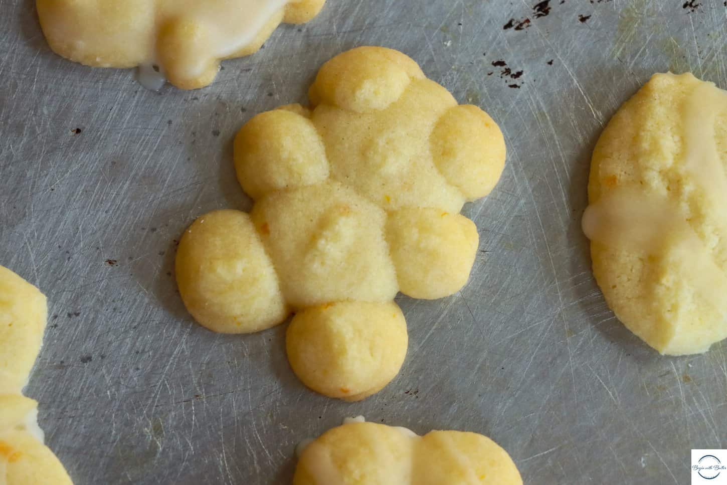 Orange Creamsicle Spritz Cookies