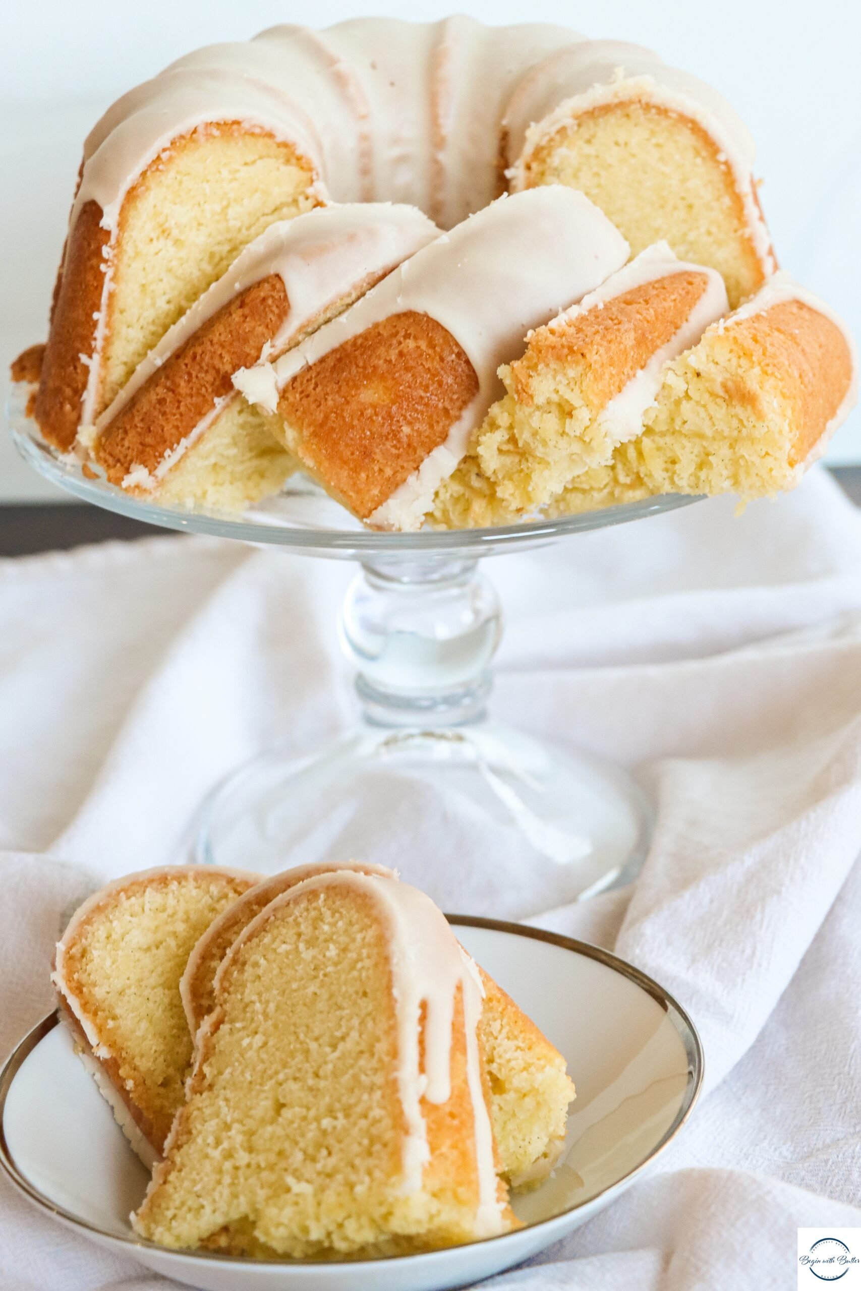 This is a photo of a Very Vanilla Pound Cake.