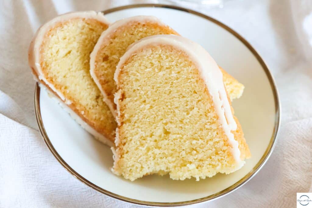 This is a photo of a Very Vanilla Pound Cake.