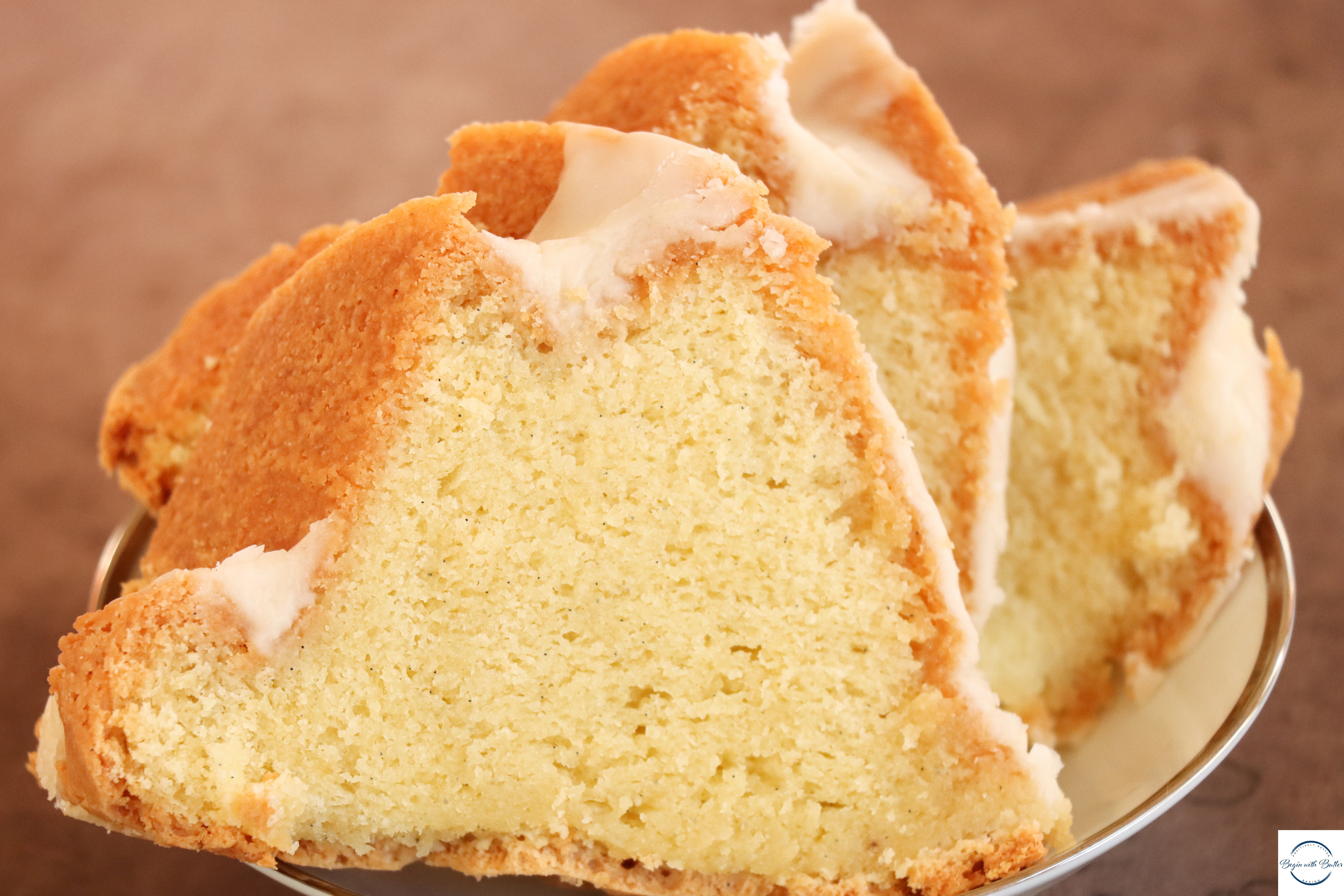 This is a photo of a Very Vanilla Pound Cake.