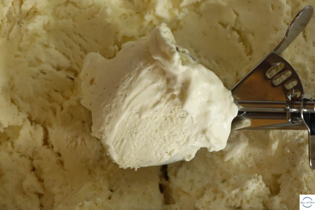 This is a picture of vanilla bean ice cream