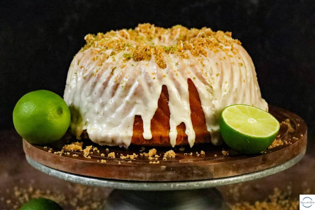 This is a photo of key lime pound cake.