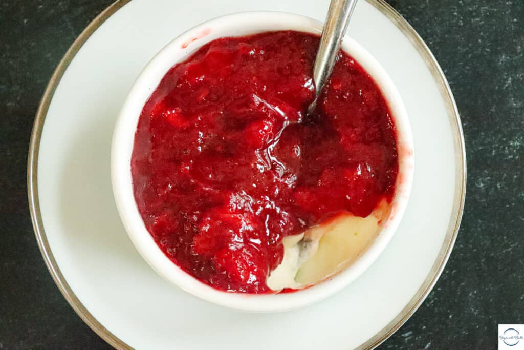 This is a photo of Panna Cotta with Strawberry Sauce.
